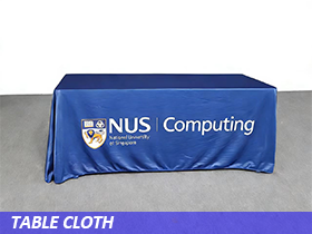 Cusotm table cloth printing Singapore