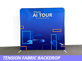 Tension fabric backdrop Singapore